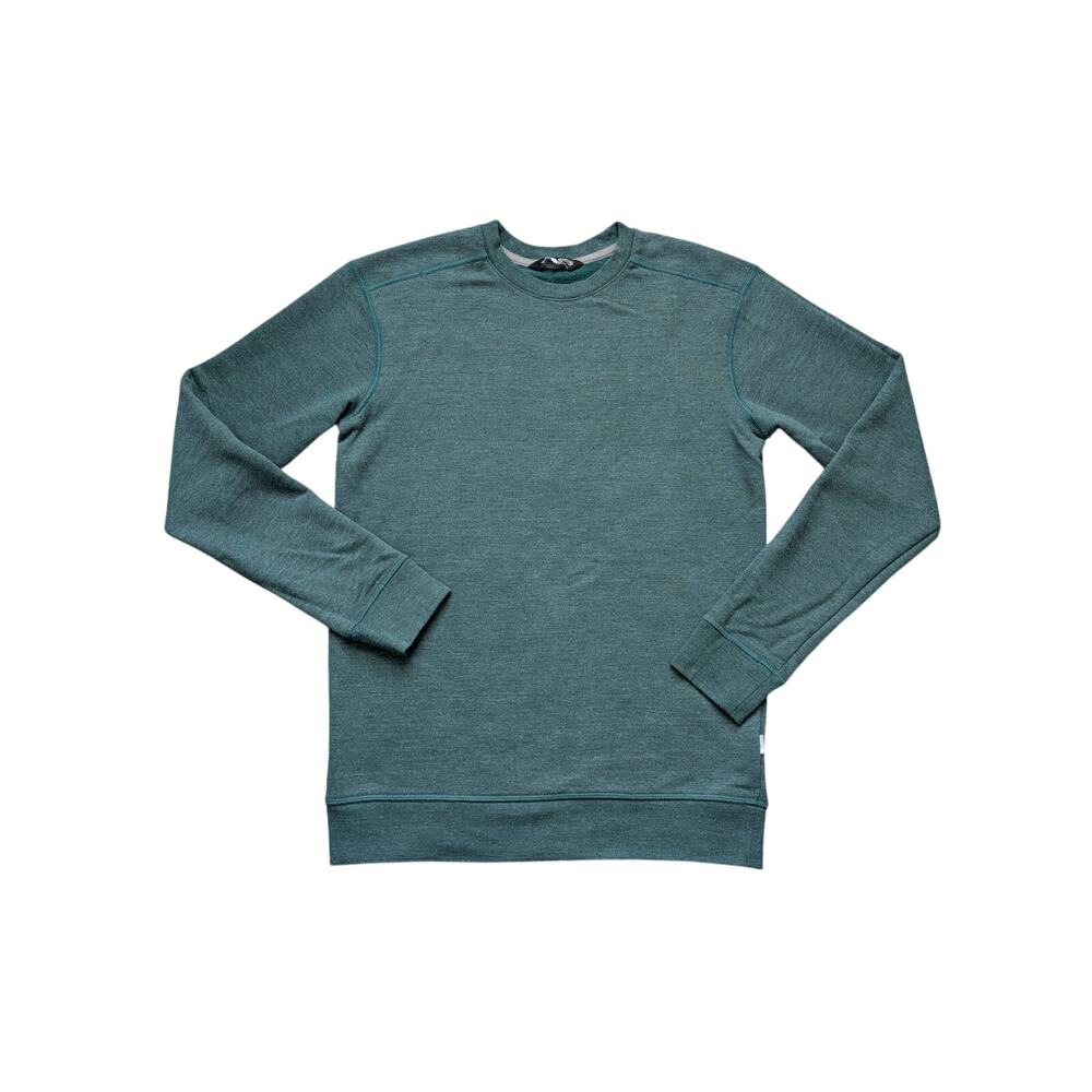 The North Face Crewneck Sweatshirt Mens S Green Cotton Minimalist Performance